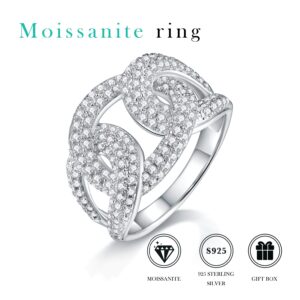 S925 moissanite love couple wedding engagement ring for women