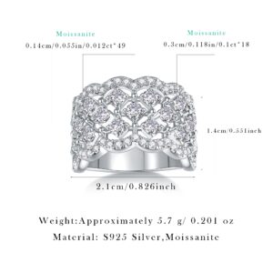 High Quality Classic Rings s925 Sterling Silver Designer Open Latest Fashion Women Wedding Rings