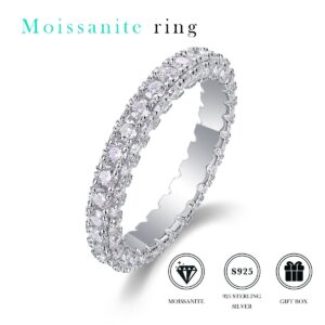 S925 sterling silver ring crown moissanite engagement wedding ring for women
