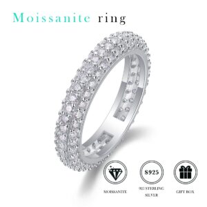 S925 sterling silver ring moissanite custom engagement wedding ring for women