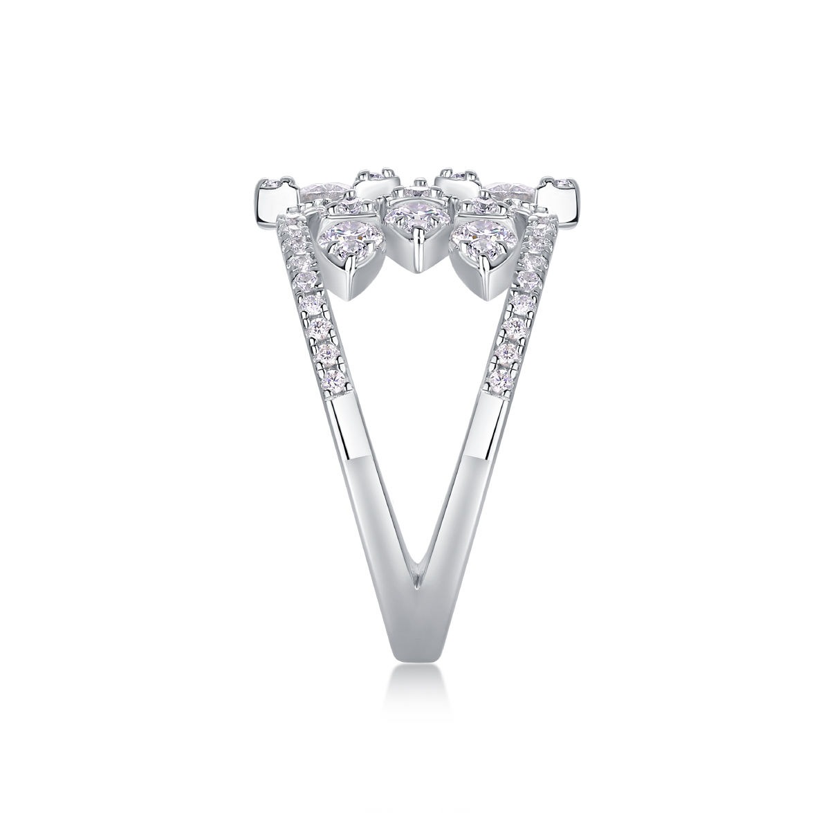 Custom 925 Sterling Silver Moissanite Engagement Diamond Ring 4ct Moissanite Wedding Ring With GRA Certificate - Image 4