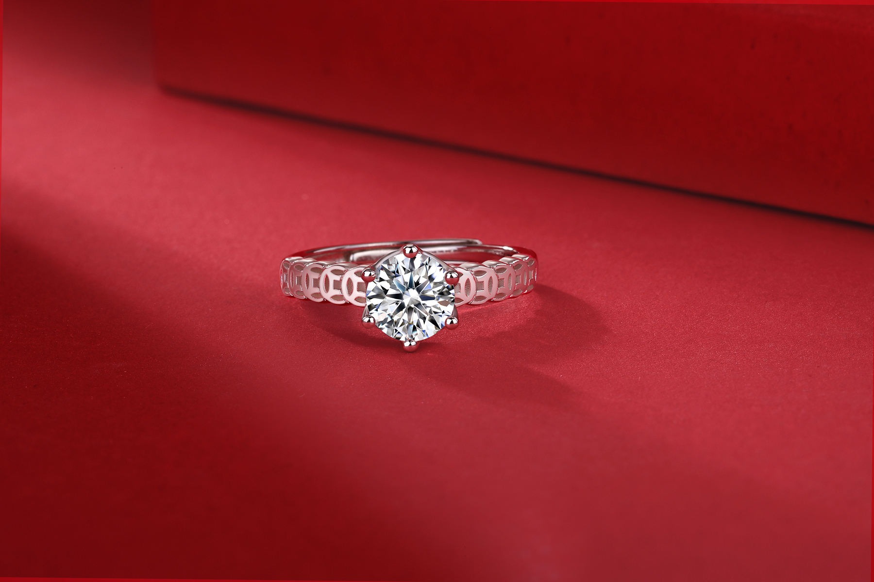 Moissanite Jewelry 1 Ct Real S925 Sterling Silver Ring Market Diamond Engagement Wedding Rings For Women - Image 6