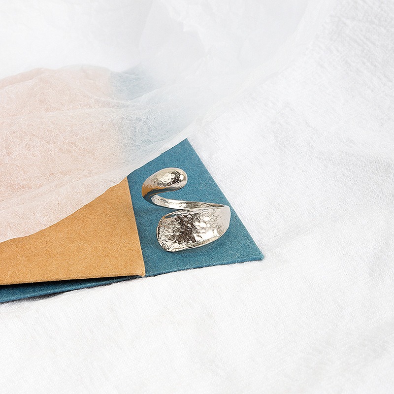 S925 sterling silver ring opening adjustable women's ring - Image 3