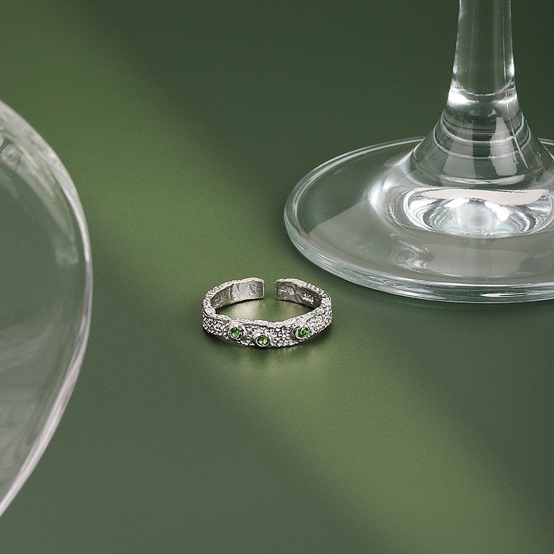 S925 sterling silver ring opening adjustable women's ring - Image 3