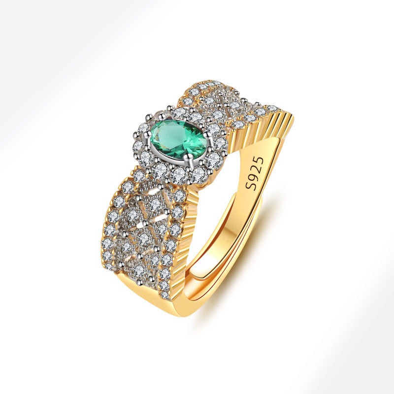 S925 sterling silver ring opening adjustable women's ring - Image 3