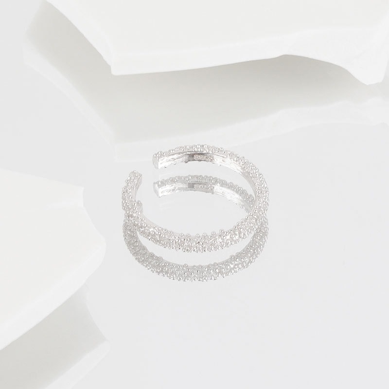 S925 sterling silver ring opening adjustable women's ring - Image 3