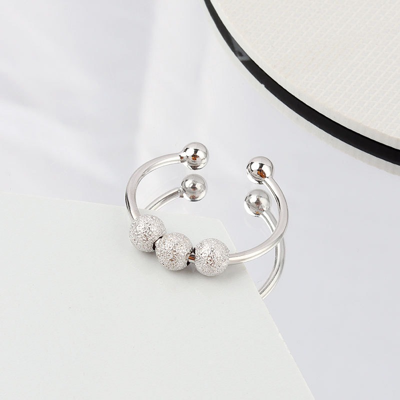 S925 sterling silver ring opening adjustable women's ring - Image 2