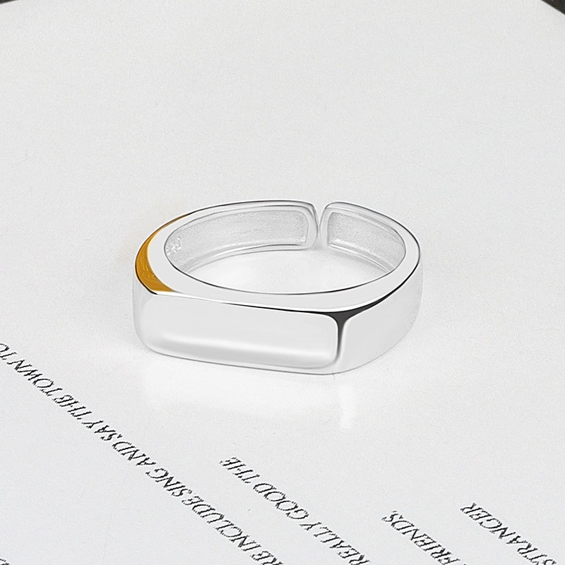 S925 sterling silver ring opening adjustable women's ring - Image 3