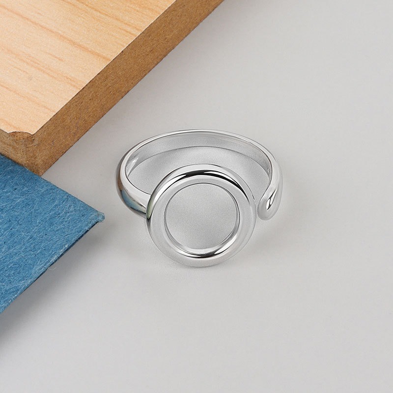 S925 sterling silver ring opening adjustable women's ring - Image 3