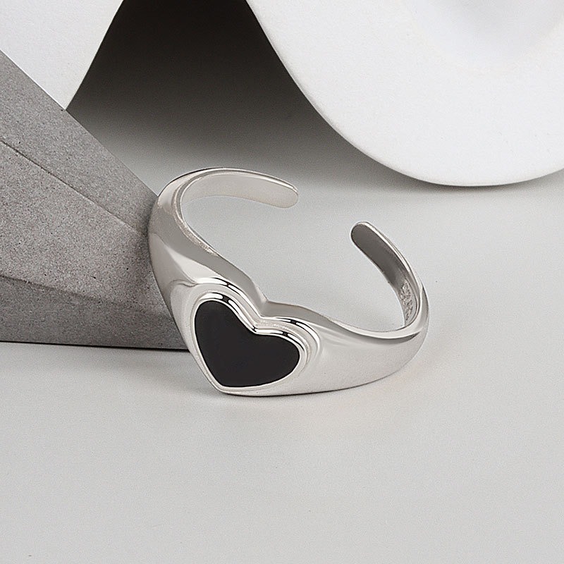 S925 sterling silver ring opening adjustable women's ring - Image 3