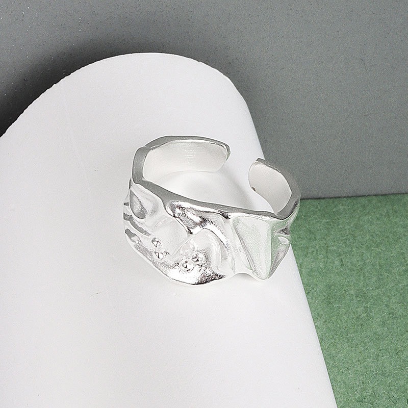 S925 sterling silver ring opening adjustable women's ring - Image 3