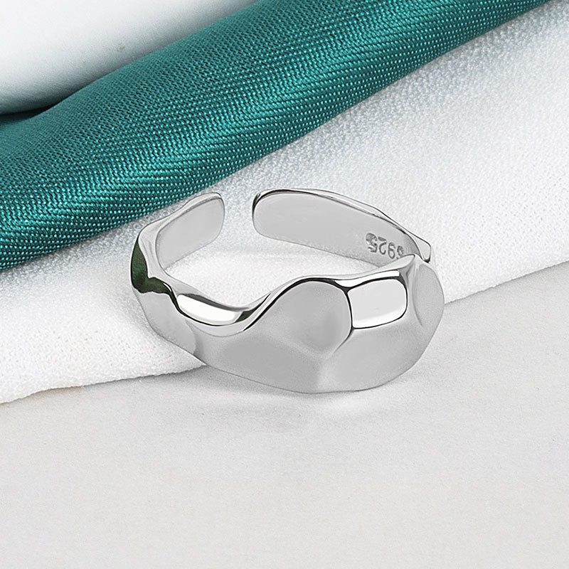 S925 sterling silver ring opening adjustable women's ring - Image 3