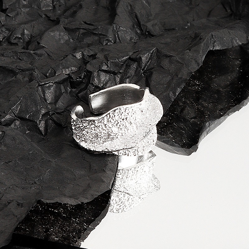 S925 sterling silver ring opening adjustable women's ring - Image 3