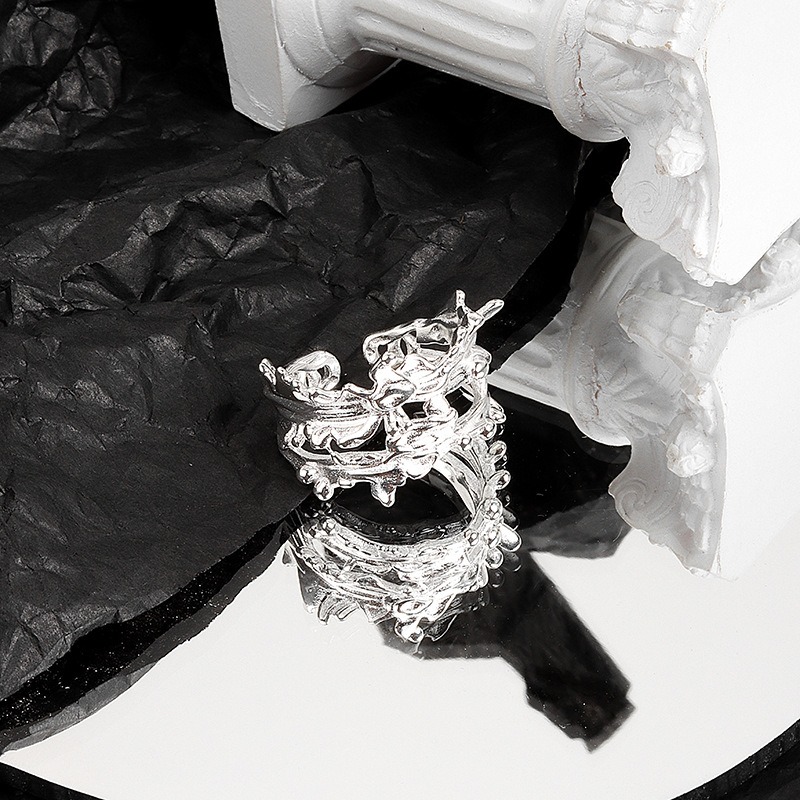 S925 sterling silver ring opening adjustable women's ring - Image 3