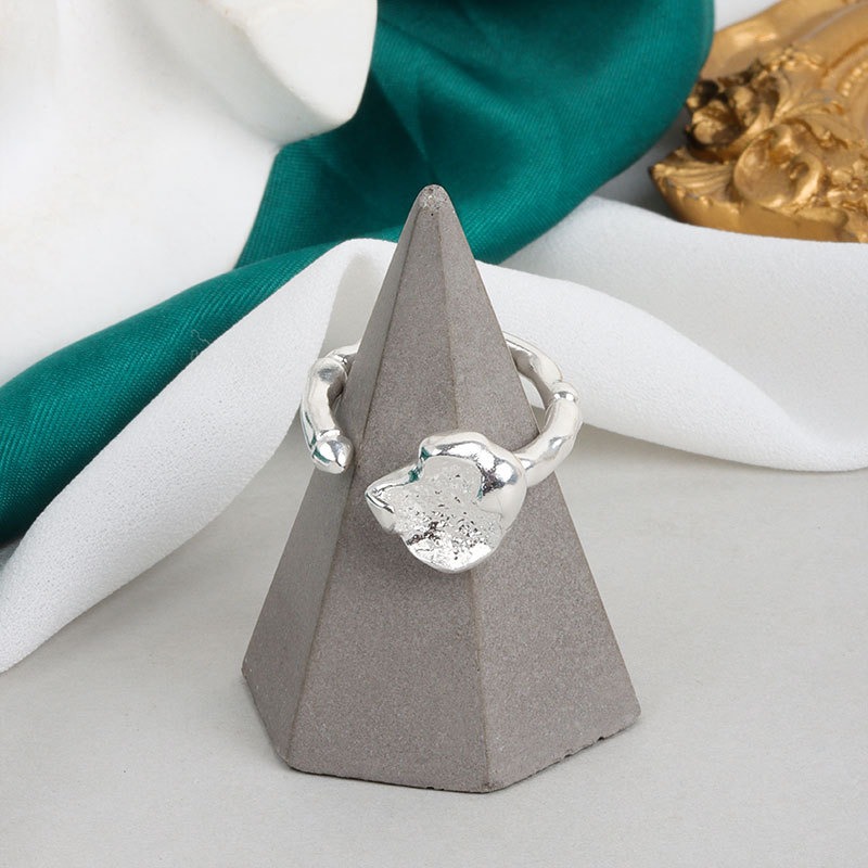 S925 sterling silver ring opening adjustable women's ring - Image 3