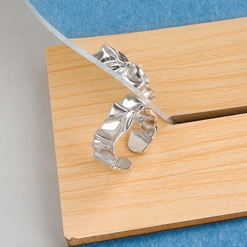 S925 sterling silver ring opening adjustable women's ring - Image 3