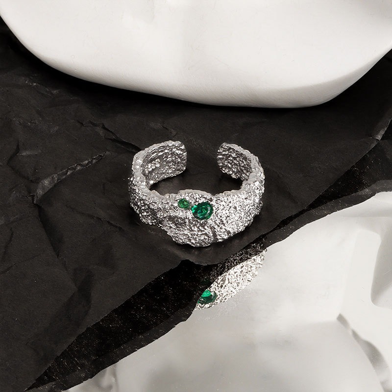 S925 sterling silver ring opening adjustable women's ring - Image 3