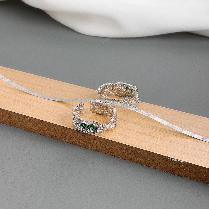 S925 sterling silver ring opening adjustable women's ring - Image 3