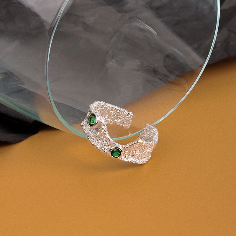 S925 sterling silver ring opening adjustable women's ring - Image 3