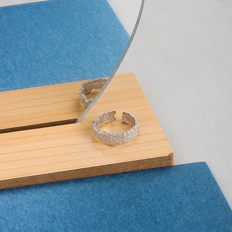 S925 sterling silver ring opening adjustable women's ring - Image 3