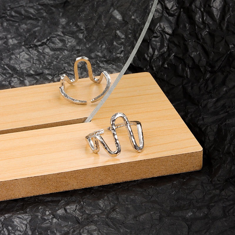 S925 sterling silver ring opening adjustable women's ring - Image 3