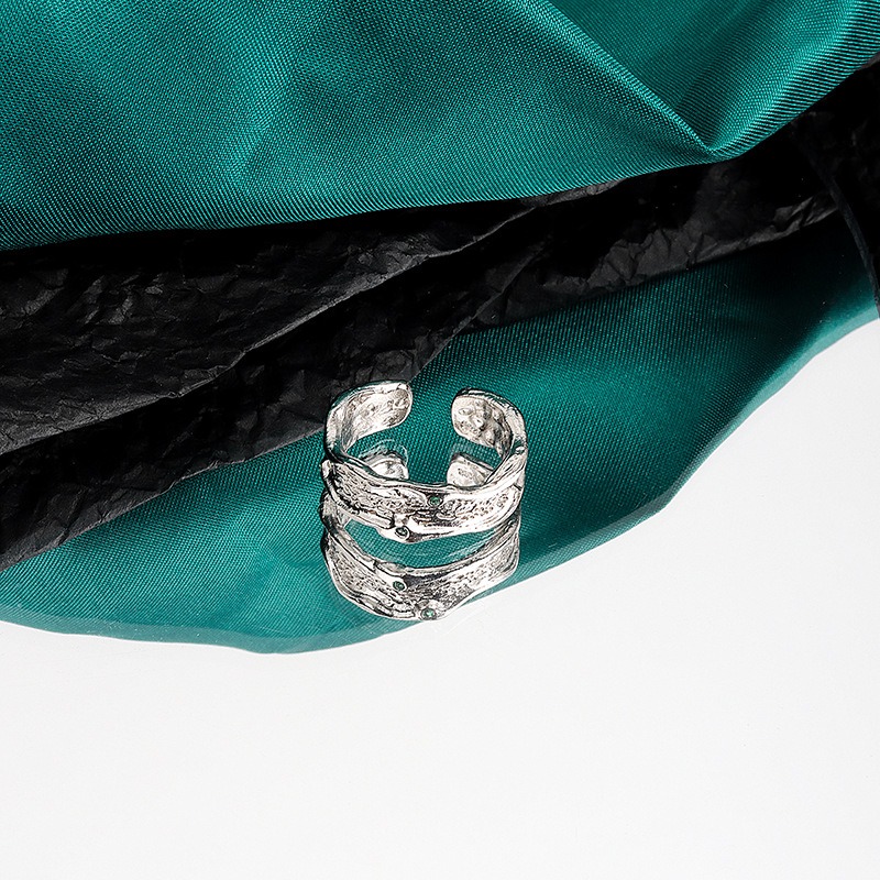 S925 sterling silver ring opening adjustable women's ring style - Image 3