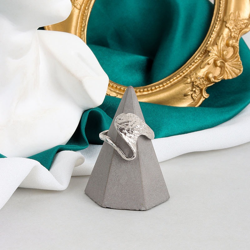 S925 sterling silver ring opening adjustable women's ring style - Image 3