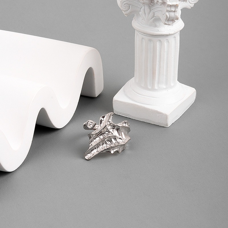 S925 sterling silver ring opening adjustable women's ring style - Image 3