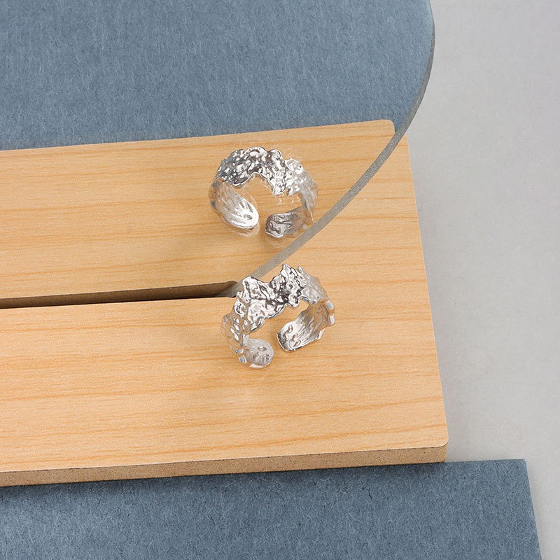 S925 sterling silver ring opening adjustable women's ring style - Image 3