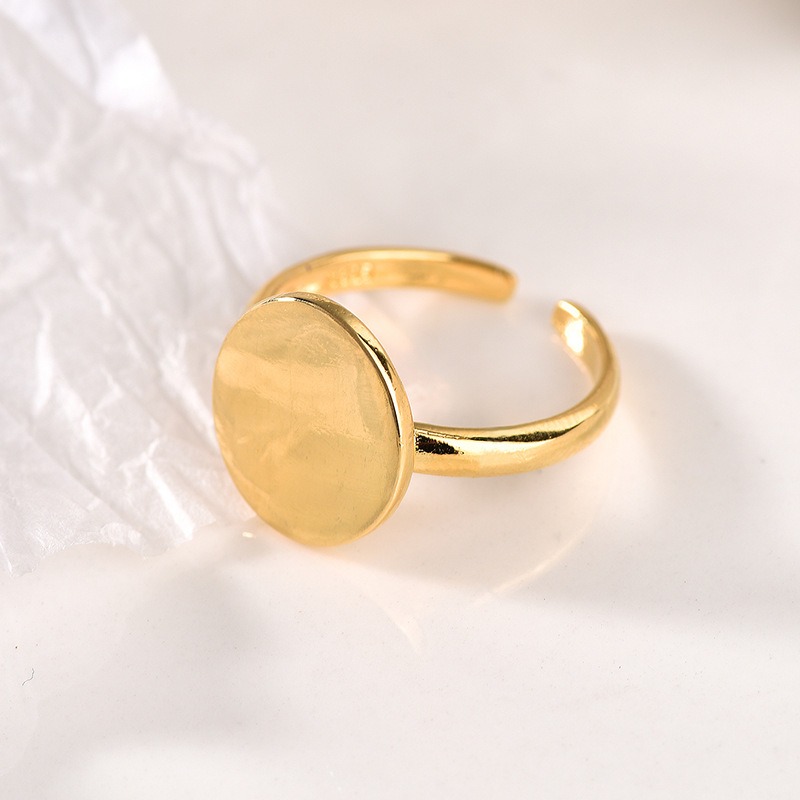 S925 sterling silver ring opening adjustable women's ring style - Image 3