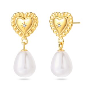 S925 sterling silver pearl stud earrings
