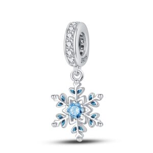 S925 Sterling Silver Beaded DIY Snowflake Bracelet Accessories