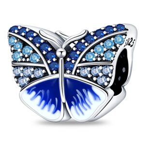 S925 Sterling Silver Beaded DIY Butterfly Bracelet Accessories