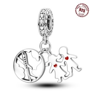 S925 Sterling Silver Beaded DIY Universal World Bracelet Accessories