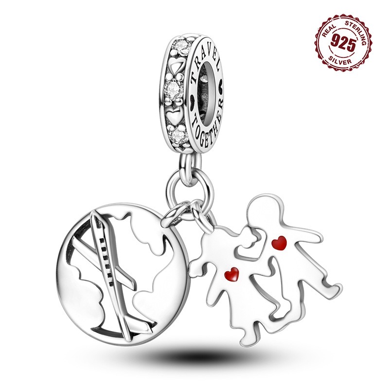 S925 Sterling Silver Beaded DIY Universal World Bracelet Accessories