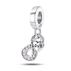 S925 Sterling Silver Beaded DIY Mobius Ring Bracelet Accessories