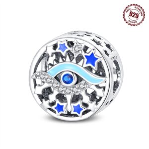 S925 Sterling Silver Beaded DIY Devil's Eye Beaded Accessories