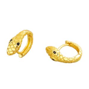 S925 sterling silver stud earrings and snake earrings