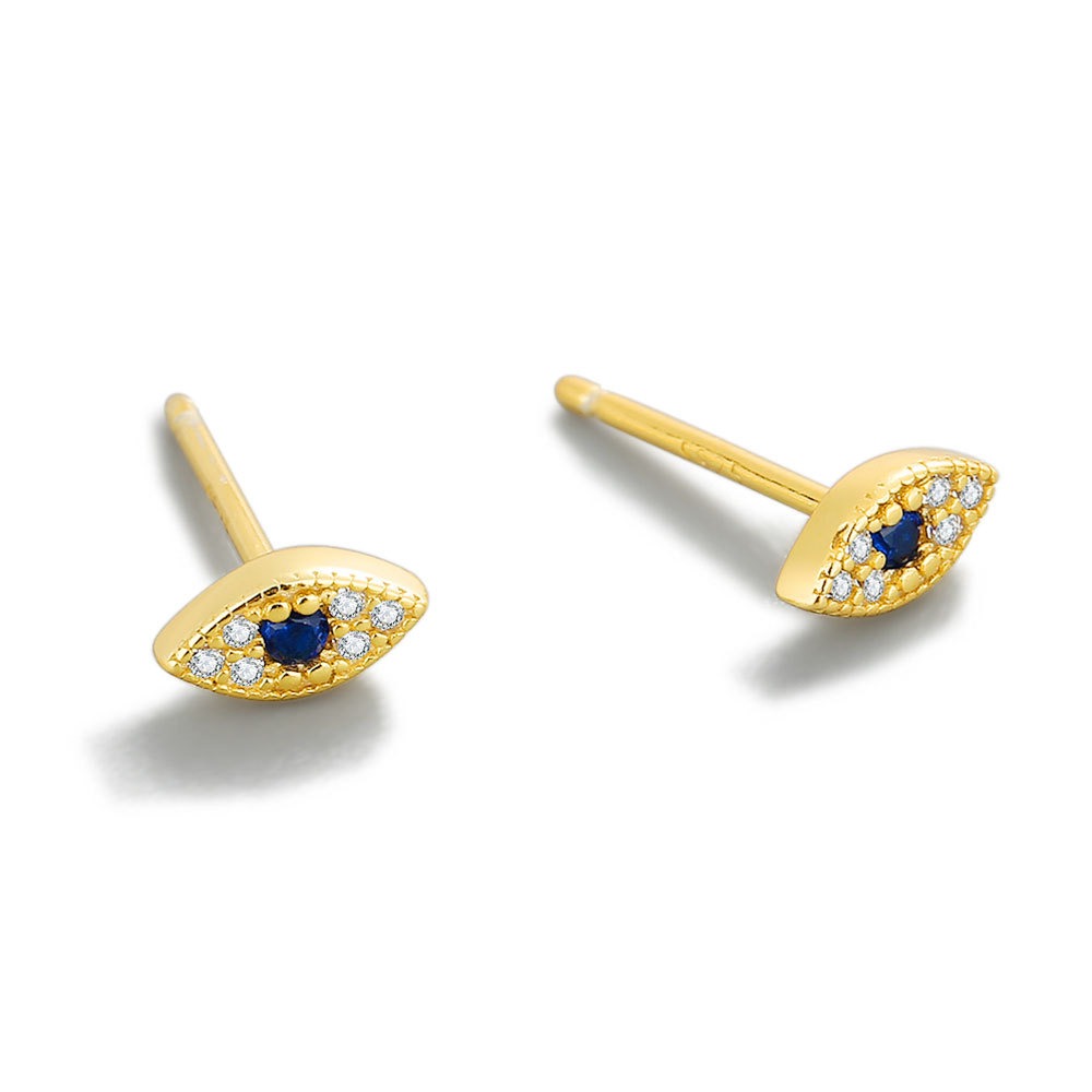 S925 Sterling Silver Stud Earrings Devil's Eye Earrings