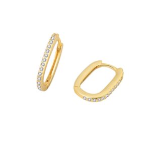 S925 sterling silver stud earrings U-shaped earrings