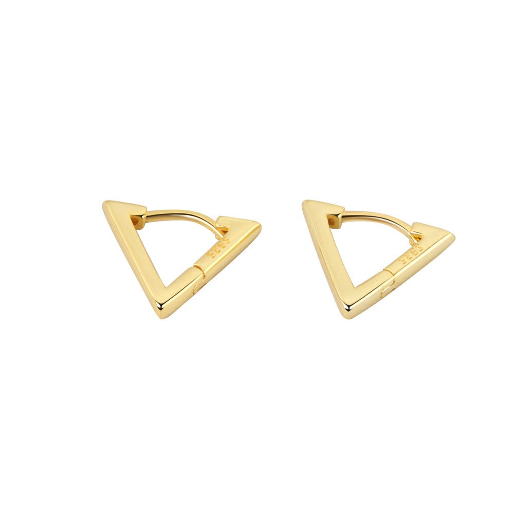 S925 sterling silver stud earrings triangle earrings