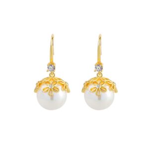 S925 sterling silver stud earrings and pearl earrings