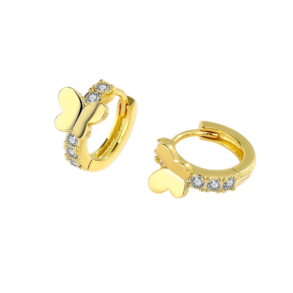 S925 sterling silver stud earrings butterfly earrings