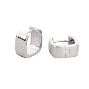 S925 sterling silver stud earrings square earrings