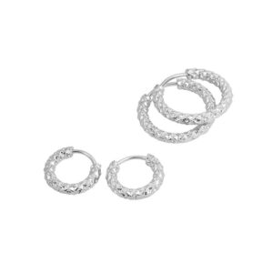 S925 sterling silver stud earrings geometric flower earrings