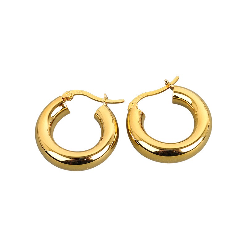 S925 sterling silver stud earrings round earrings