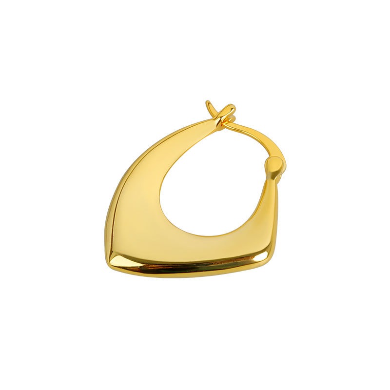 S925 sterling silver stud earrings irregular diamond shaped earrings