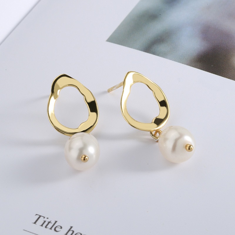 S925 sterling silver stud earrings and pearl earrings - Image 2