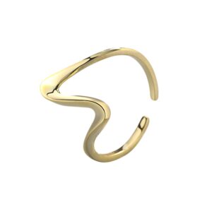 S925 sterling silver ring opening adjustable women's ring