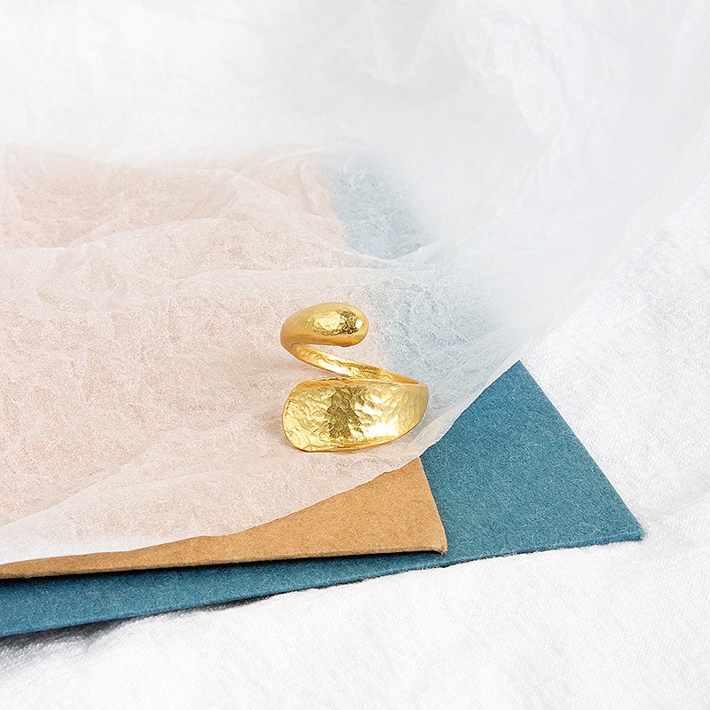 S925 sterling silver ring opening adjustable women's ring - Image 2